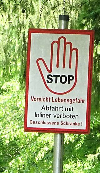 Inliner verboten