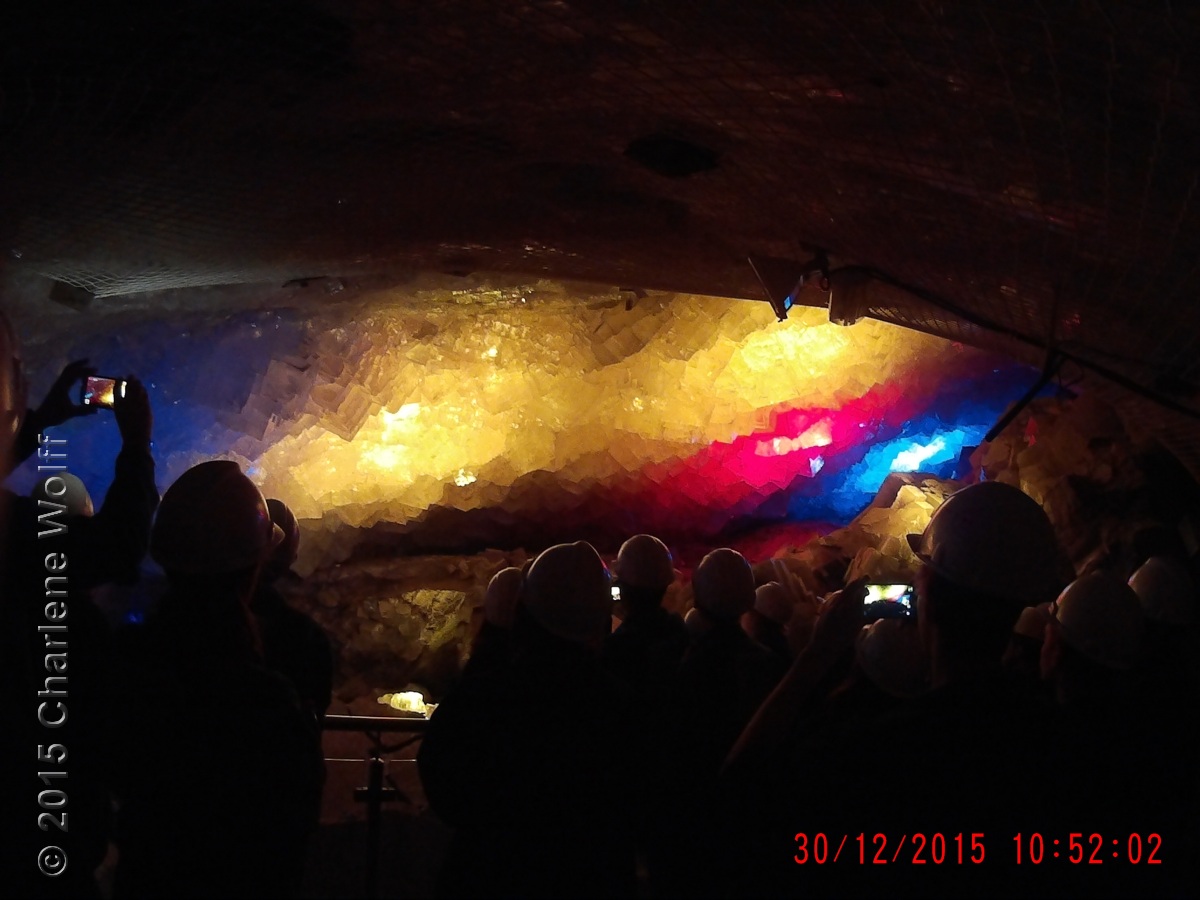 Riesige Salzgrotte im Bergwerk Merkers