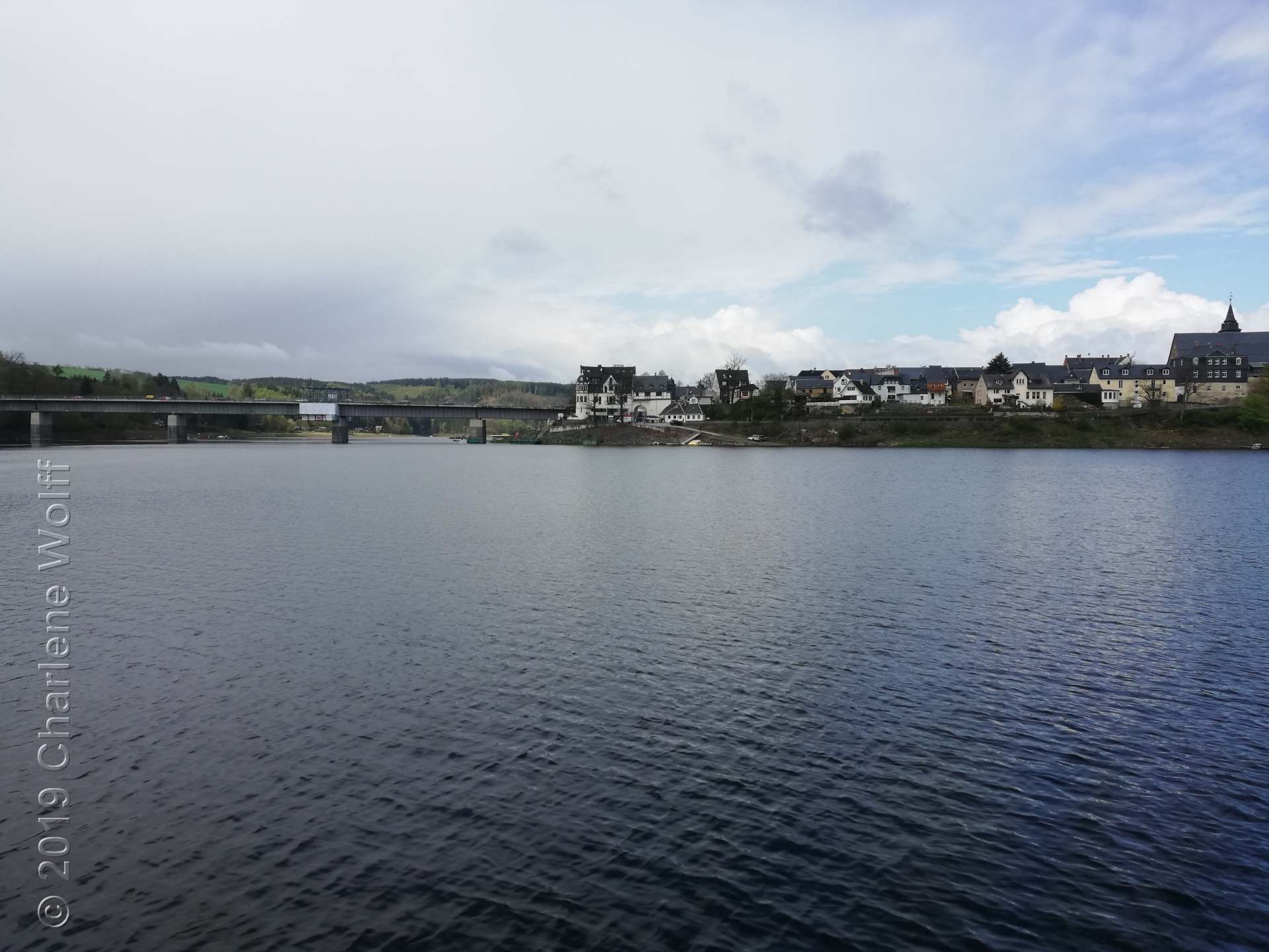 Bleiloch Stausee mit Blick auf Saalburg